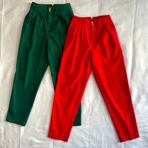 Vintage 80’s Essential Elements High Waisted Khaki Pants (2)